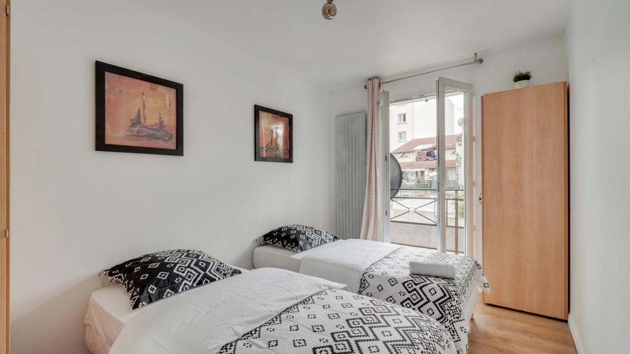 Chic Apart With Parking Near Paris Appartement Aubervilliers Buitenkant foto